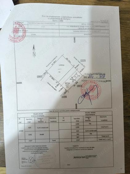 Teren de 1200 mp, în Valea Bisericii