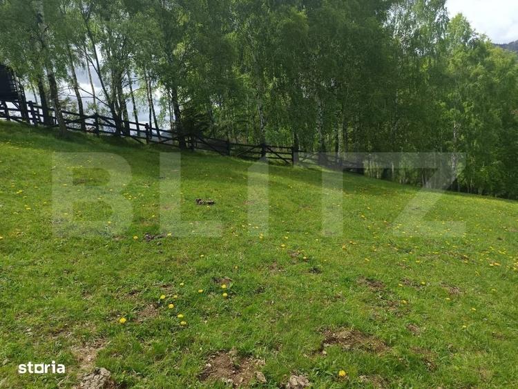 Teren cu fundatie de cabana, intabulat, 1.093 mp Satul Pestera, co - 13