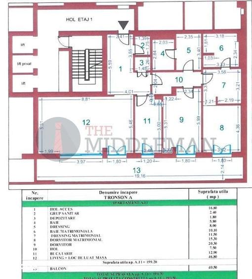 Apartament cu 3 camere în Floreasca