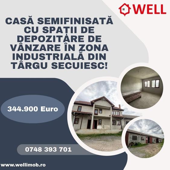 Casă individuală cu 4 camere cu Teren 1231 Mp în Târgu Secuiesc