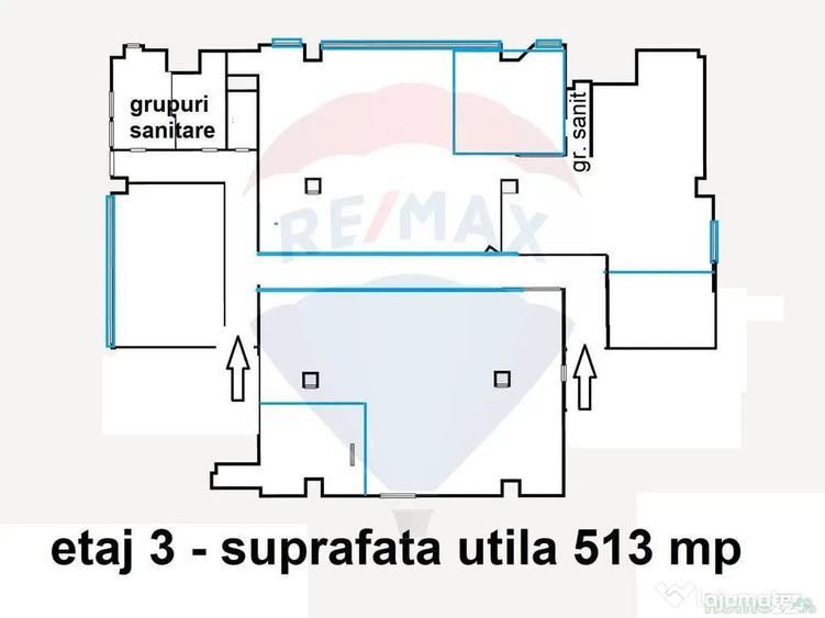 Spațiu comercial, de 513 mp, în Centrul Civic