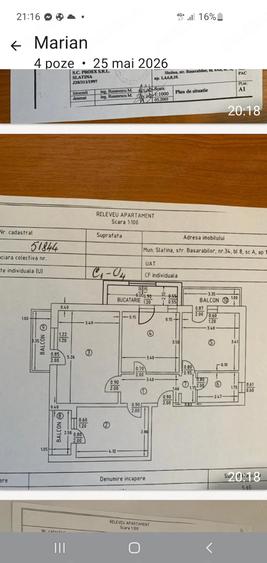 Apartament cu 4 camere decomandat în Central