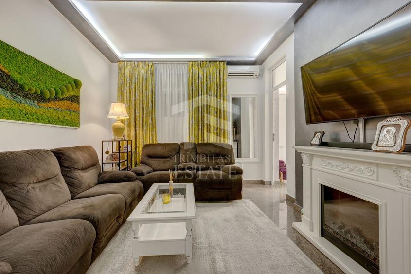 Apartament cu 4 camere decomandat, mobilat în Cișmigiu