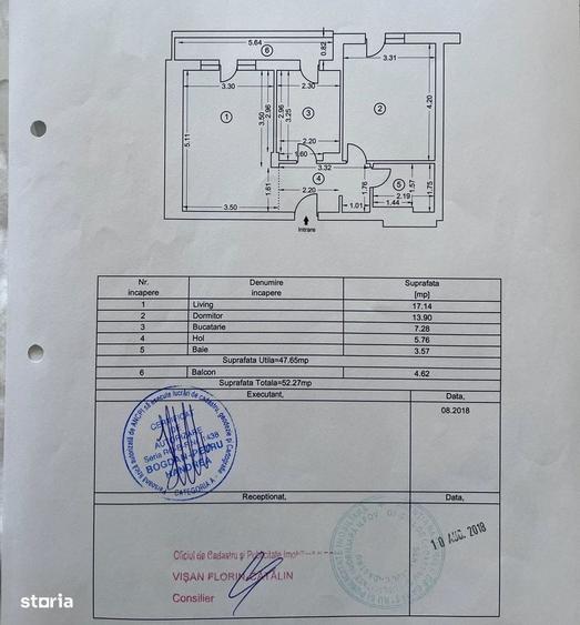 Apartament cu 2 camere în Ștefăneștii de Jos