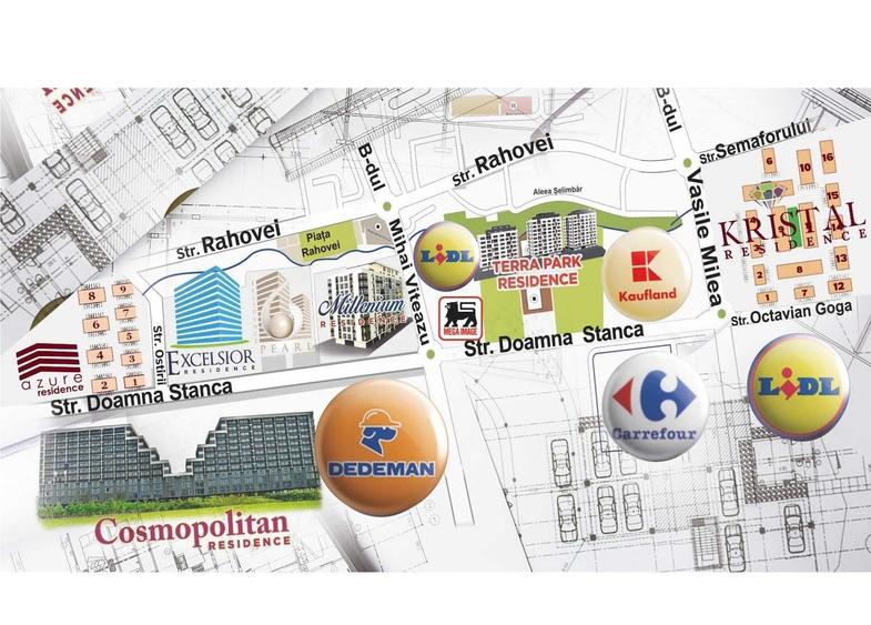 Apartament cu 3 camere decomandat în Mihai Viteazul