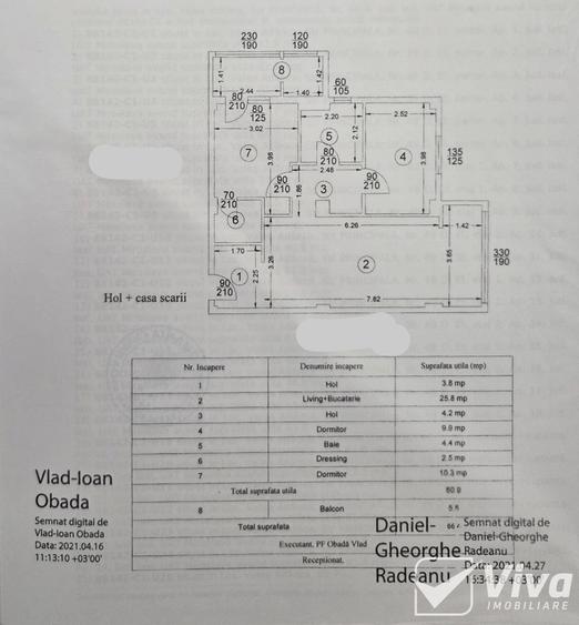 Apartament cu 3 camere semidecomandat în Cug