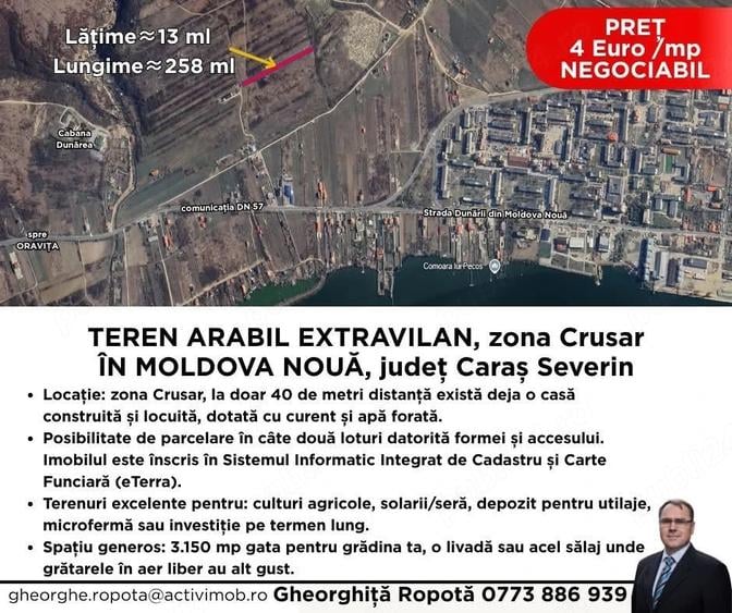 Teren de 3150 mp, în Central