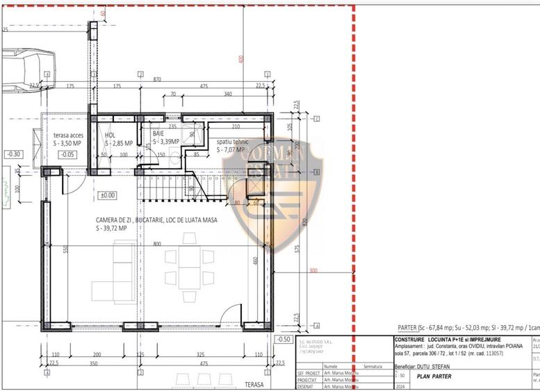 Teren Construcții intravilan de 448 mp, în Poiana