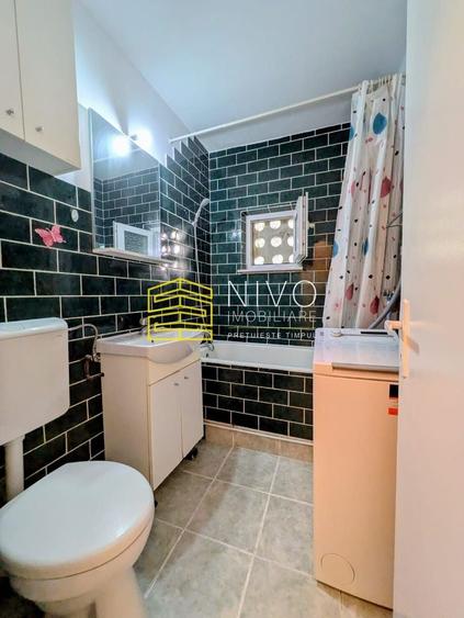 Apartament cu 2 camere semidecomandat, mobilat în Aleea Carpați