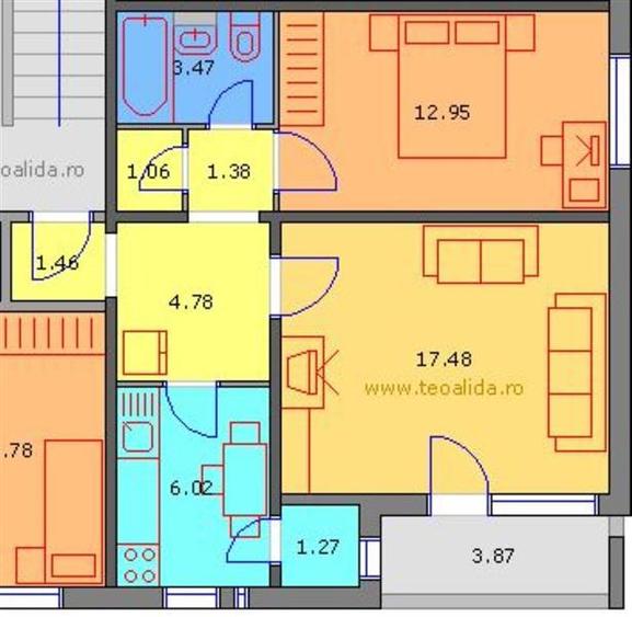 Apartament de doua camere decomandat Titan Grigorescu Ressu Metrou - 4