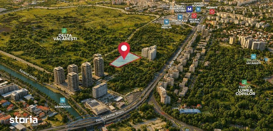 Teren de 10985 mp, în Văcăresti
