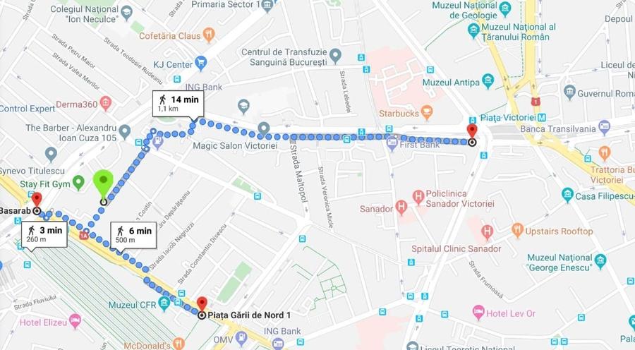 Garsonieră decomandată, mobilată în Banu Manta