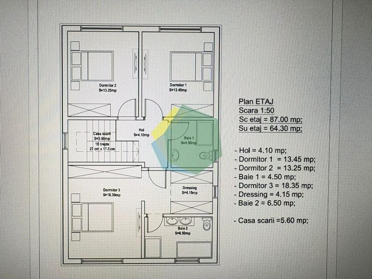 Casă individuală cu 5 camere cu Canalizare în Odăi