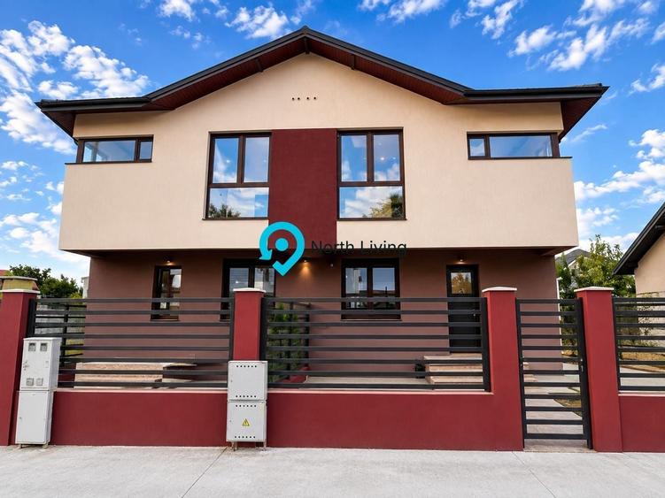 Duplex cu 4 camere cu Canalizare în Domnești
