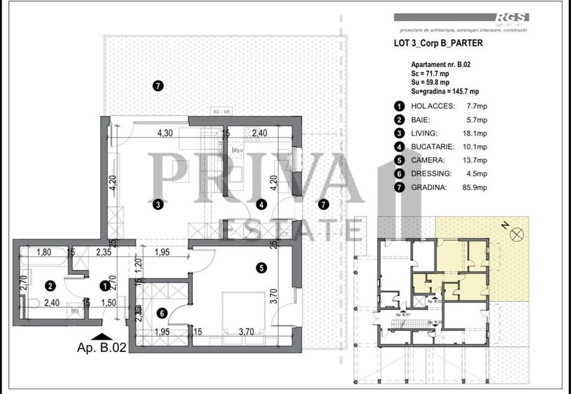 Apartament cu 2 camere decomandat în Freidorf
