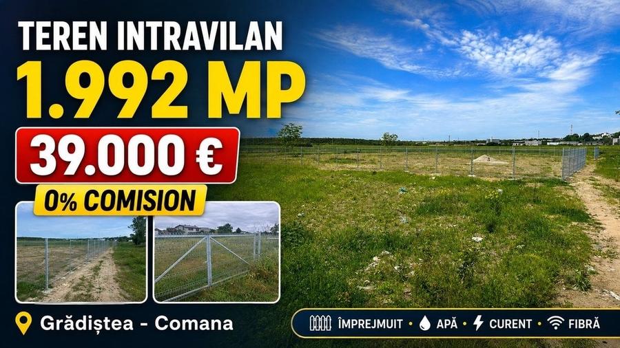 Teren în Grădiștea