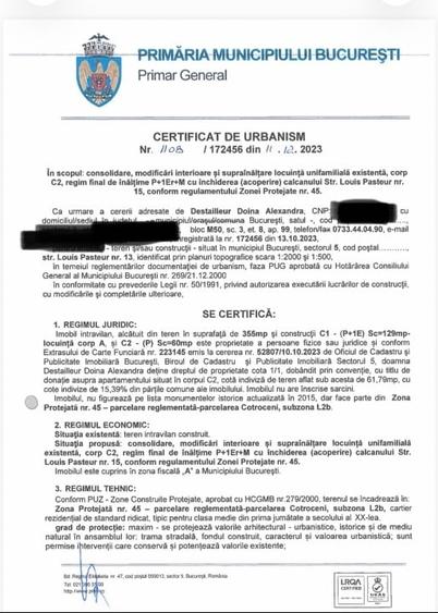 Teren Construcții intravilan de 60 mp, în Cotroceni