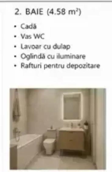 Apartament cu 2 camere decomandat în Barbu Văcărescu