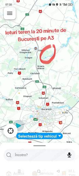 Teren de 500 mp, în Gruiu