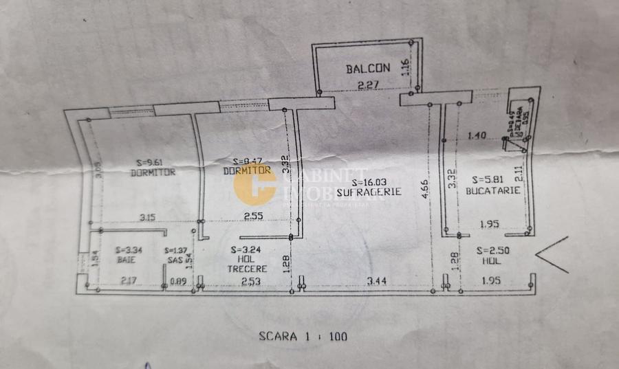 3 Camere Semidecomndat- Mobilat si Utilat- zona Zimbru - 12