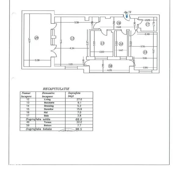Apartament cu 2 camere, mobilat în Titan — fotografia 3