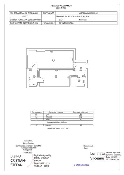 Apartament cu 2 camere decomandat în Năvodari Tabără