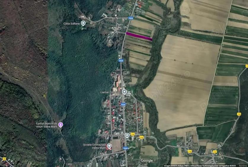 Teren de 3000 mp, în Valea