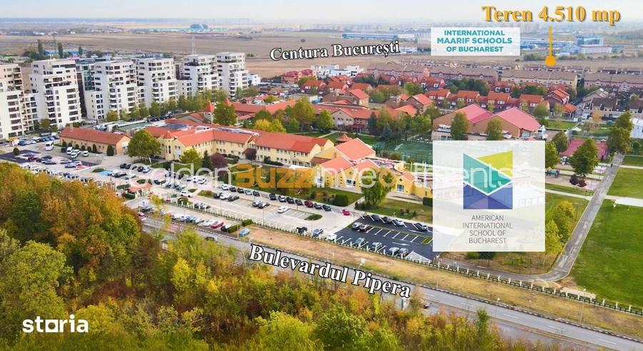 Teren de vanzare Pipera, zona ?colii Americane | 4.510 mp - 2