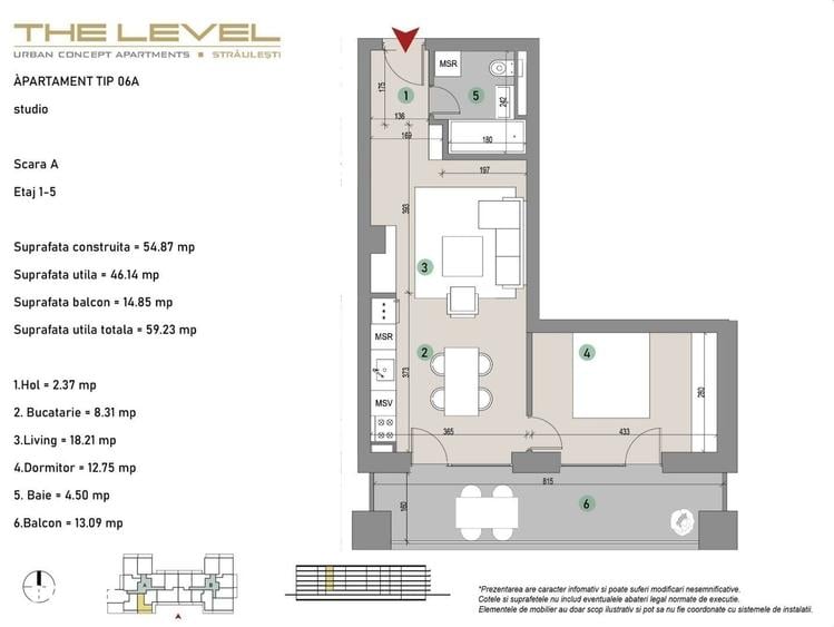 APARTAMENT SMART | 2 CAMERE | BANEASA | LOC DE PARCARE INCLUS - 2