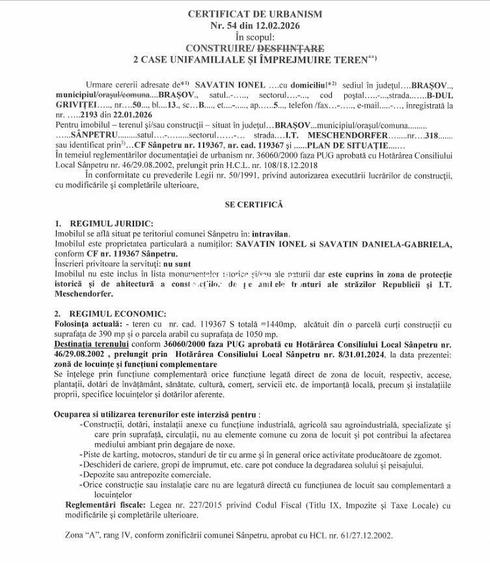 Str. Meschenndorfer / Urbanism Construire 2 Case - 3