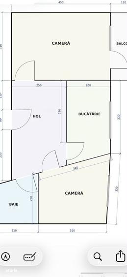 Apartament cu 2 camere decomandat în Mănăștur