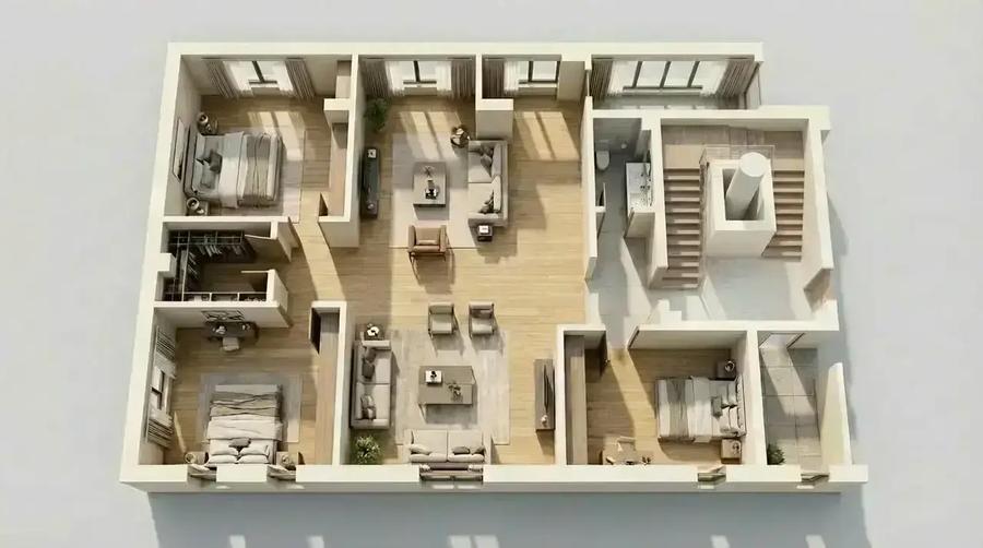 4 camere luminoase în Dorobanți, etaj 1 - 11