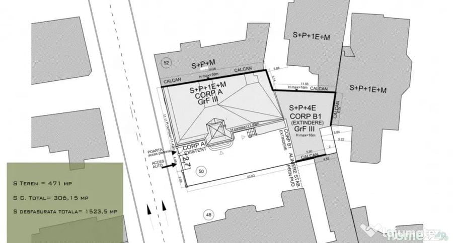Casă cu 7 camere cu Teren 471 Mp în Universitate