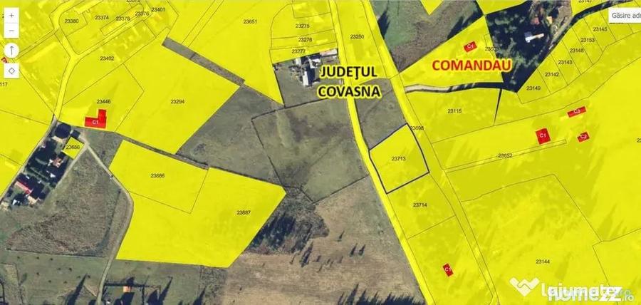 Teren de 750 mp, în Comandău