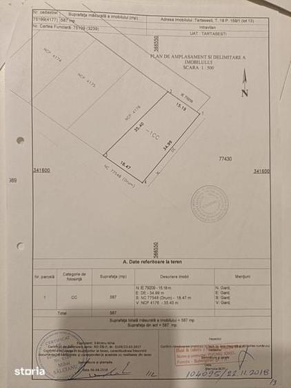 Teren de 587 mp, în Central