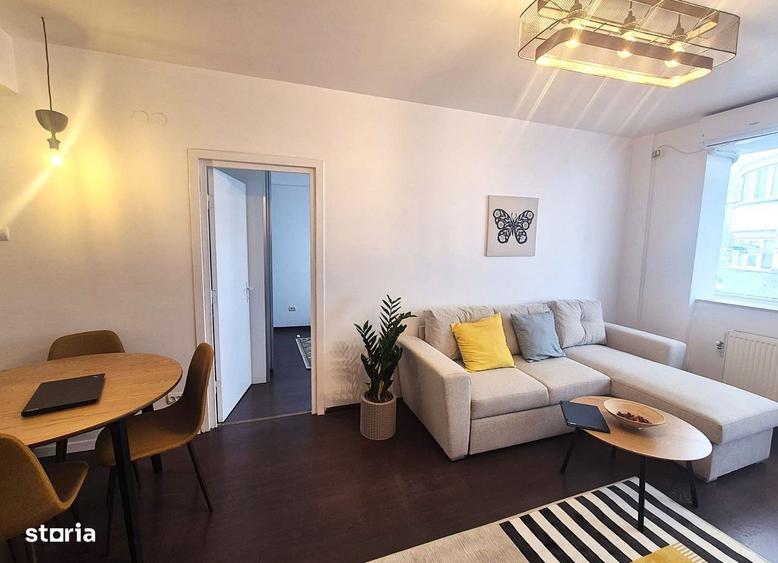 Apartament cu 2 camere, mobilat în Calea Victoriei