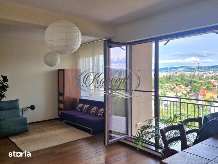 Apartament cu 2 camere semidecomandat, mobilat în Dâmbul Rotund