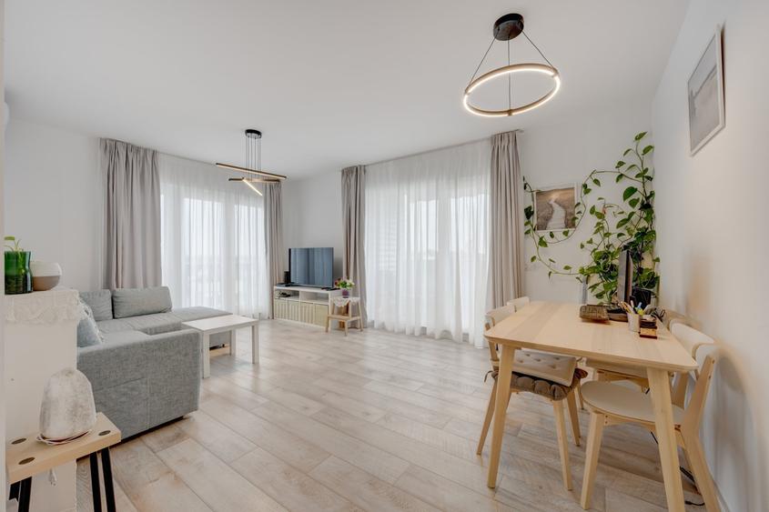 Apartament cu 2 camere decomandat, mobilat în Mogoșoaia