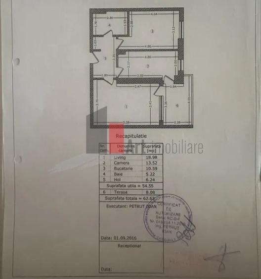 Apartament cu 2 camere decomandat în Lujerului