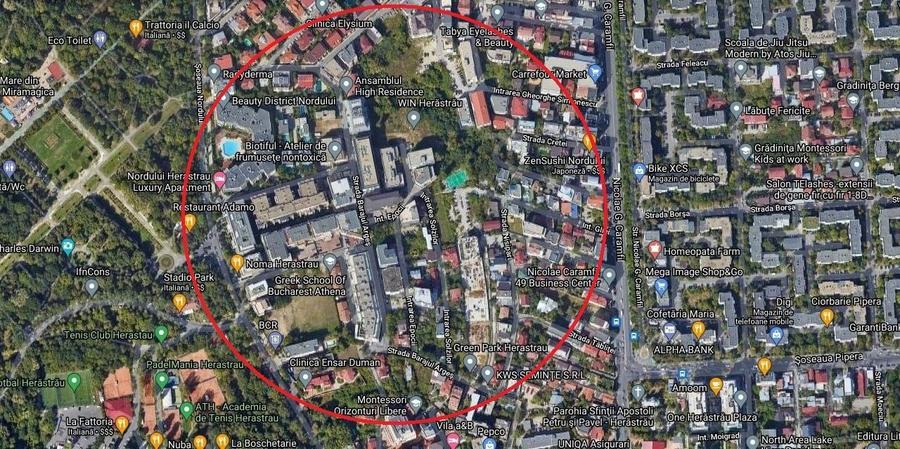 Teren Construcții intravilan de 225 mp, în Herăstrău