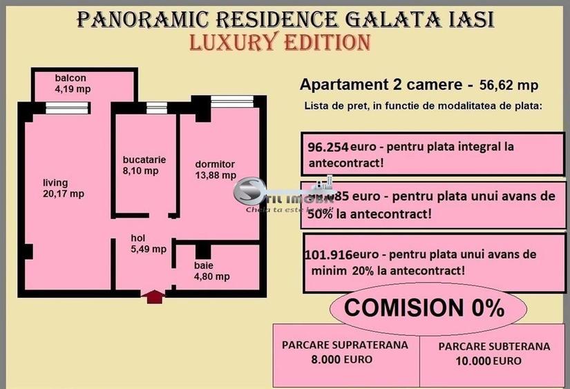 Apartament cu 2 camere decomandat în Galata