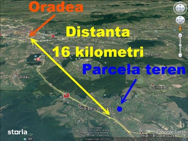 Teren de 2165 mp, în Hidiș
