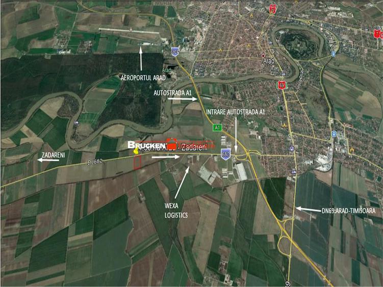 TEREN CU POTENTIAL INDUSTRIAL | 4,35 HA | ARAD, ZADARENI - 3