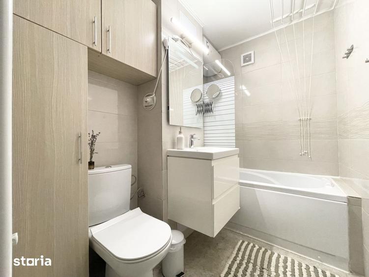 Apartament cu 2 camere semidecomandat, mobilat în Girocului