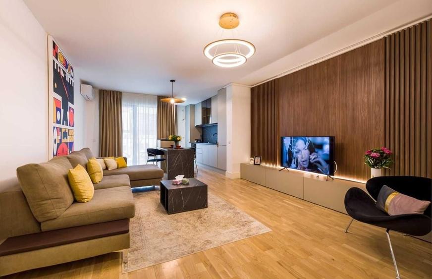 Apartament cu 2 camere semidecomandat, mobilat în Barbu Văcărescu