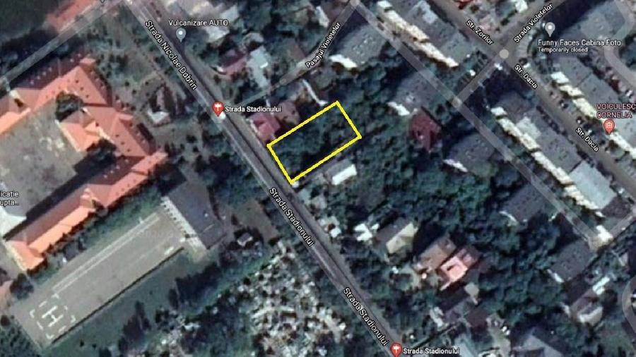 Teren Construcții intravilan de 1230 mp, în Central