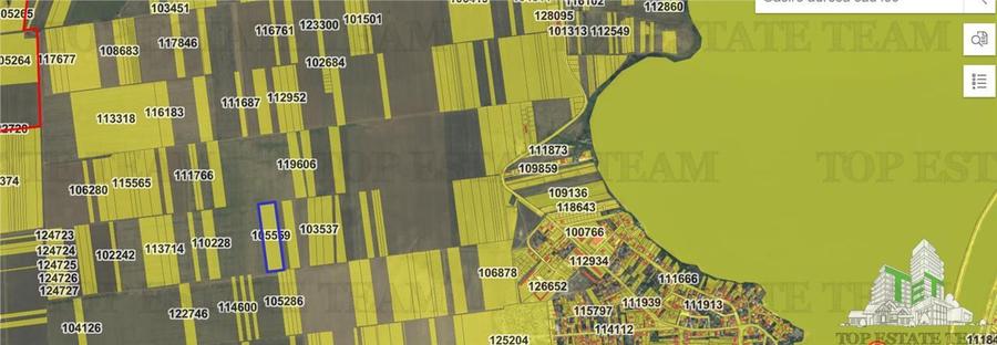 Teren agricol extravilan de 20430 mp, în Exterior Sud