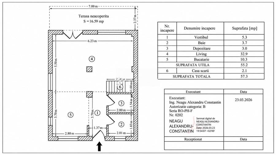 Duplex cu 5 camere cu Teren 220 Mp în Otopeni