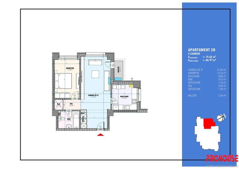 Apartament cu 2 camere decomandat în Central