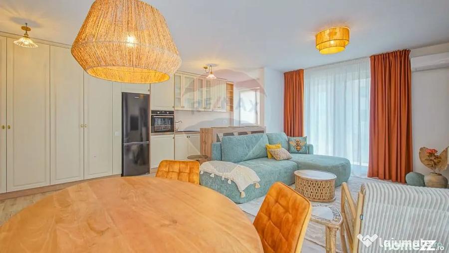 Apartament cu 2 camere semidecomandat în Noua